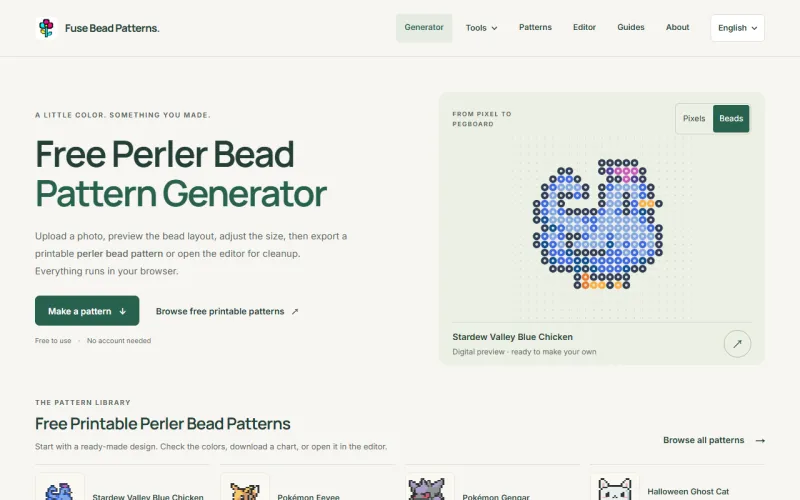 Fuse Bead Patterns 官网